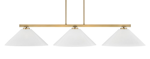Toltec Lighting - 4523-NAB-2161 - Three Light Bar - Atlas - New Age Brass