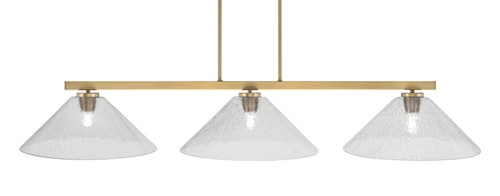 Toltec Lighting - 4523-NAB-2162 - Three Light Bar - Atlas - New Age Brass