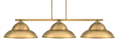 Toltec Lighting - 4523-NAB-429 - Three Light Bar - Atlas - New Age Brass