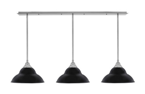 Toltec Lighting - 48-BN-428-MB - Three Light Linear Pendalier - Stem - Brushed Nickel