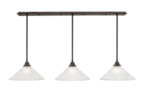 Toltec Lighting - 48-BRZ-711 - Three Light Multi Light Pendant - Any - Bronze