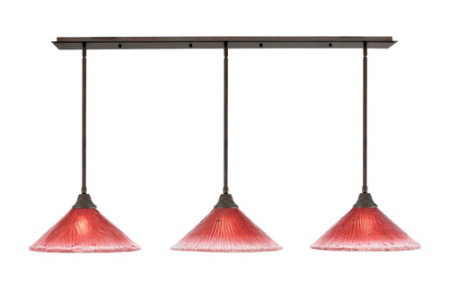 Toltec Lighting - 48-BRZ-716 - Three Light Multi Light Pendant - Any - Bronze