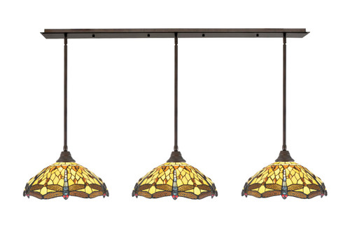 Toltec Lighting - 48-BRZ-946 - Three Light Multi Light Pendant - Any - Bronze