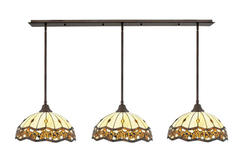 Toltec Lighting - 48-BRZ-997 - Three Light Multi Light Pendant - Any - Bronze