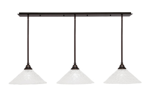 Toltec Lighting - 48-DG-411 - Three Light Multi Light Pendant - Any - Dark Granite