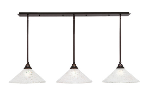 Toltec Lighting - 48-DG-711 - Three Light Multi Light Pendant - Any - Dark Granite