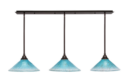 Toltec Lighting - 48-DG-715 - Three Light Multi Light Pendant - Any - Dark Granite