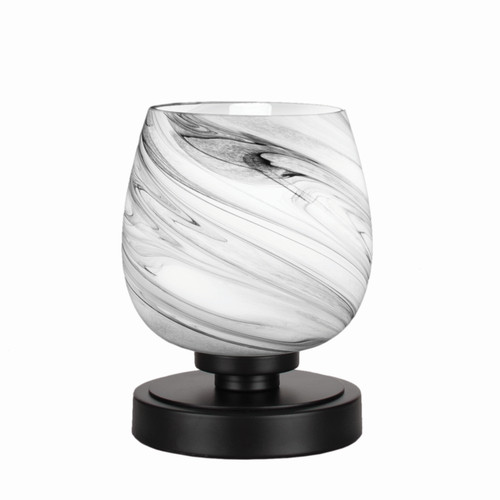 Toltec Lighting - 51-MB-4819 - One Light Table Lamp - Luna - Matte Black