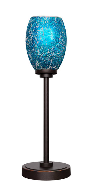 Toltec Lighting - 53-DG-5055 - One Light Table Lamp - Luna - Dark Granite
