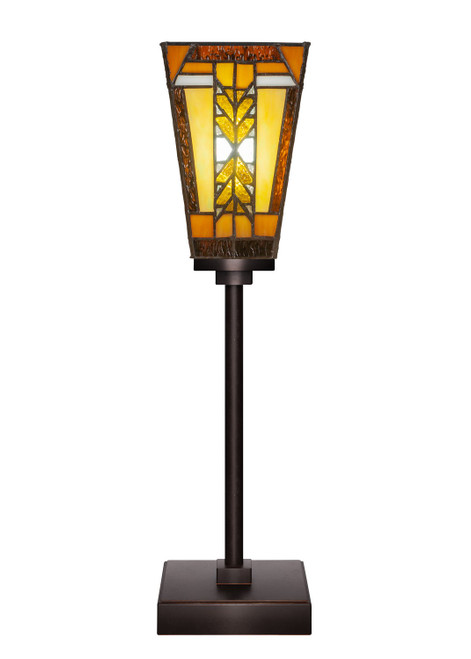 Toltec Lighting - 54-DG-9864 - One Light Table Lamp - Luna - Dark Granite