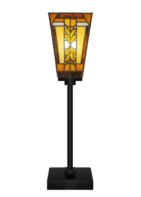 Toltec Lighting - 54-MB-9864 - One Light Table Lamp - Luna - Matte Black