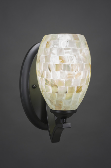 Toltec Lighting - 551-MB-406 - One Light Wall Sconce - Zilo - Matte Black