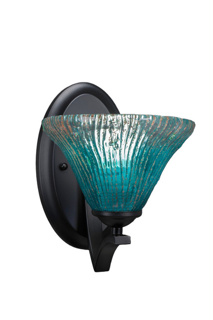 Toltec Lighting - 551-MB-458 - One Light Wall Sconce - Zilo - Matte Black