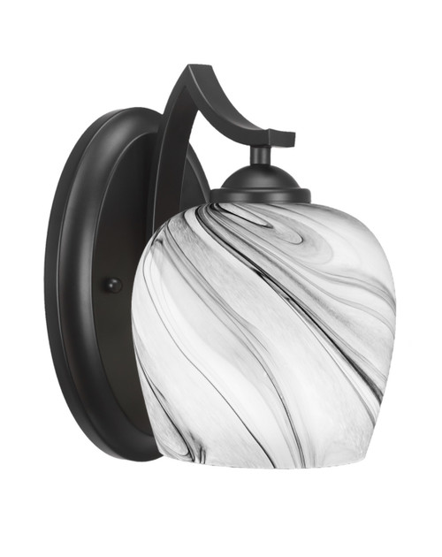 Toltec Lighting - 551-MB-4819 - One Light Wall Sconce - Zilo - Matte Black