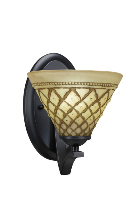 Toltec Lighting - 551-MB-7185 - One Light Wall Sconce - Zilo - Matte Black