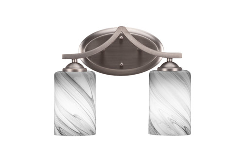 Toltec Lighting - 552-GP-3009 - Two Light Bath Bar - Zilo - Graphite