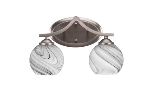 Toltec Lighting - 552-GP-4109 - Two Light Bath Bar - Zilo - Graphite