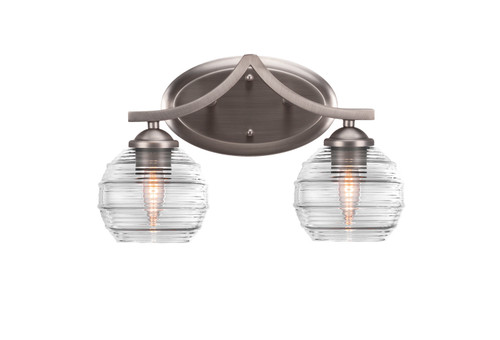 Toltec Lighting - 552-GP-5110 - Two Light Bath Bar - Zilo - Graphite