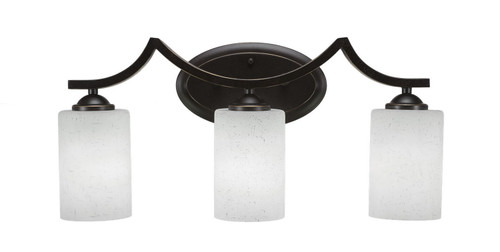 Toltec Lighting - 553-DG-310 - Three Light Bath Bar - Zilo - Dark Granite