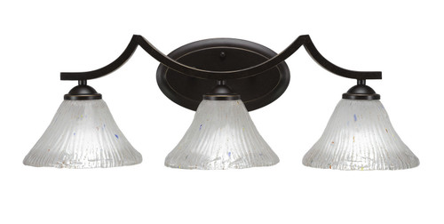 Toltec Lighting - 553-DG-751 - Three Light Bath Bar - Zilo - Dark Granite