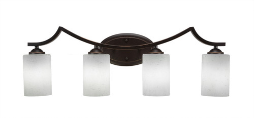Toltec Lighting - 554-DG-300 - Four Light Bath Bar - Zilo - Dark Granite