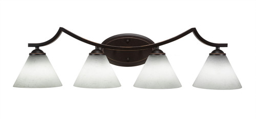 Toltec Lighting - 554-DG-312 - Four Light Bath Bar - Zilo - Dark Granite