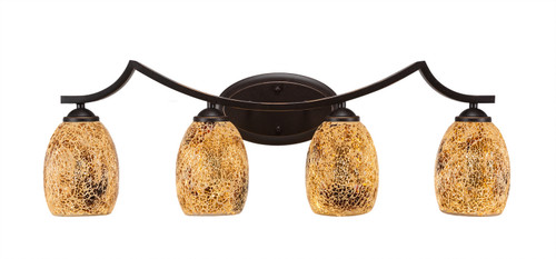 Toltec Lighting - 554-DG-4175 - Four Light Bath Bars - Zilo - Dark Granite