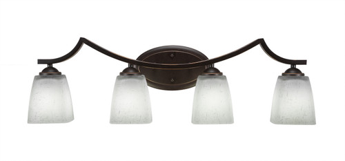 Toltec Lighting - 554-DG-460 - Four Light Bath Bar - Zilo - Dark Granite