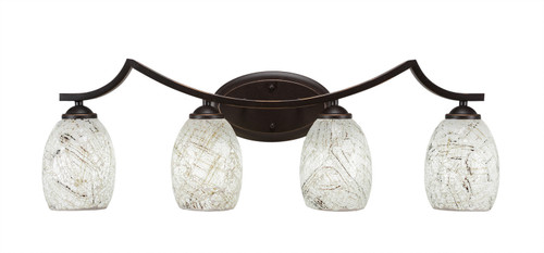 Toltec Lighting - 554-DG-5054 - Four Light Bath Bars - Zilo - Dark Granite