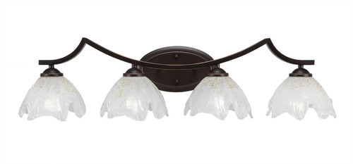 Toltec Lighting - 554-DG-755 - Four Light Bath Bar - Zilo - Dark Granite