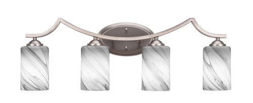 Toltec Lighting - 554-GP-3009 - Four Light Bath Bar - Zilo - Graphite