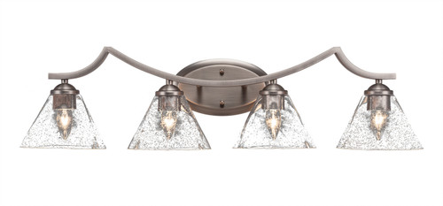Toltec Lighting - 554-GP-310 - Four Light Bath Bar - Zilo - Graphite