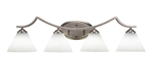 Toltec Lighting - 554-GP-312 - Four Light Bath Bar - Zilo - Graphite
