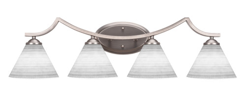 Toltec Lighting - 554-GP-4051 - Four Light Bath Bar - Zilo - Graphite