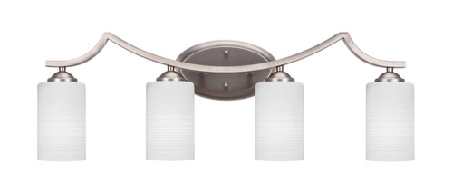 Toltec Lighting - 554-GP-4061 - Four Light Bath Bar - Zilo - Graphite