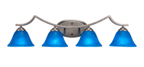 Toltec Lighting - 554-GP-4155 - Four Light Bath Bar - Zilo - Graphite