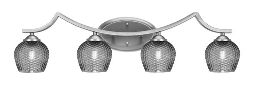 Toltec Lighting - 554-GP-4602 - Four Light Bath Bar - Zilo - Graphite