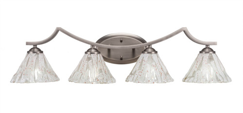 Toltec Lighting - 554-GP-7195 - Four Light Bath Bar - Zilo - Graphite
