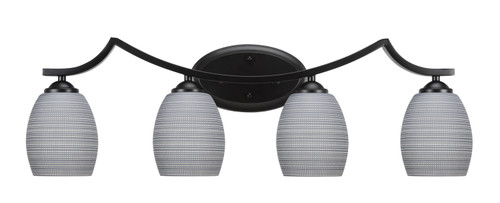 Toltec Lighting - 554-MB-4022 - Four Light Bath Bar - Zilo - Matte Black