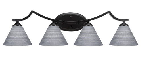 Toltec Lighting - 554-MB-4052 - Four Light Bath Bar - Zilo - Matte Black