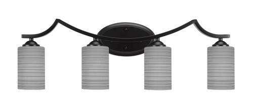 Toltec Lighting - 554-MB-4062 - Four Light Bath Bar - Zilo - Matte Black