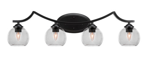 Toltec Lighting - 554-MB-4100 - Four Light Bath Bar - Zilo - Matte Black