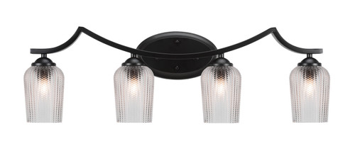 Toltec Lighting - 554-MB-4250 - Four Light Bath Bar - Zilo - Matte Black