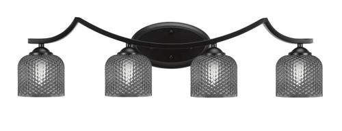 Toltec Lighting - 554-MB-4612 - Four Light Bath Bar - Zilo - Matte Black