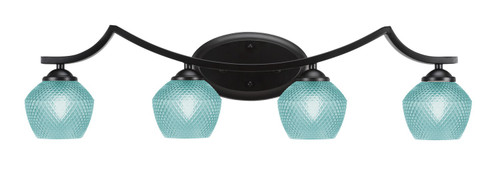 Toltec Lighting - 554-MB-4625 - Four Light Bath Bar - Zilo - Matte Black