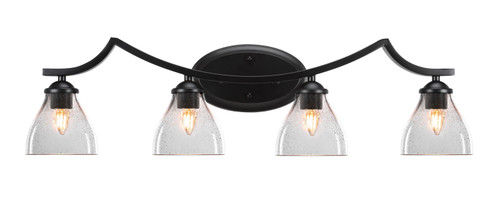 Toltec Lighting - 554-MB-4760 - Four Light Bath Bar - Zilo - Matte Black