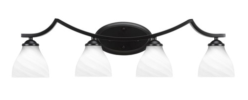 Toltec Lighting - 554-MB-4761 - Four Light Bath Bar - Zilo - Matte Black