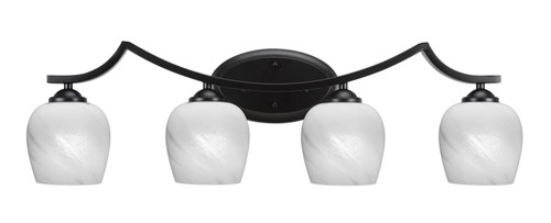 Toltec Lighting - 554-MB-4811 - Four Light Bath Bar - Zilo - Matte Black