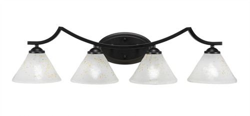 Toltec Lighting - 554-MB-7145 - Four Light Bath Bar - Zilo - Matte Black