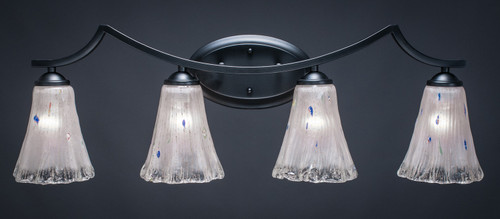 Toltec Lighting - 554-MB-721 - Four Light Bath Bar - Zilo - Matte Black